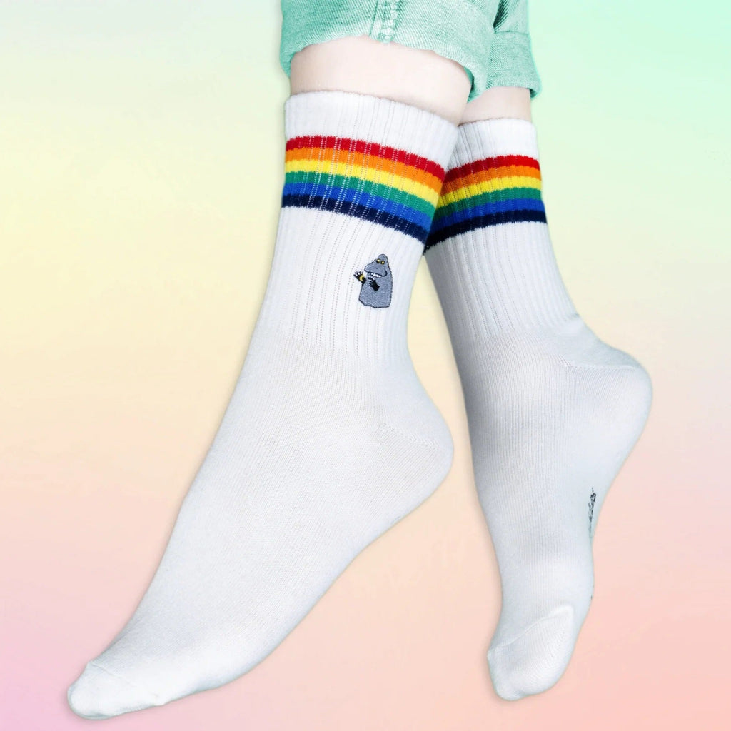 Moomin sokker retro hvit 