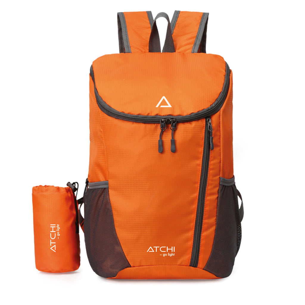 Atchi sammenleggbar tursekk 22 liter orange - snetind