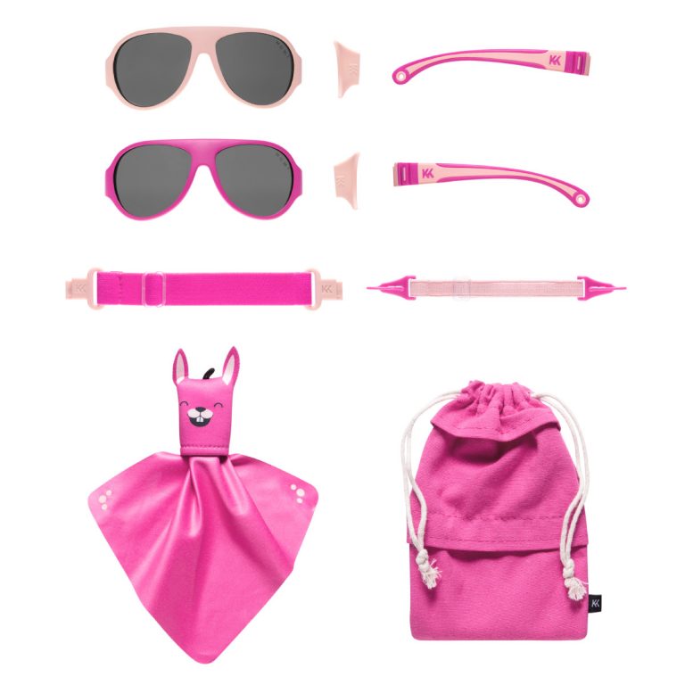 Mokki click & change solbriller barn rosa, - Snetind
