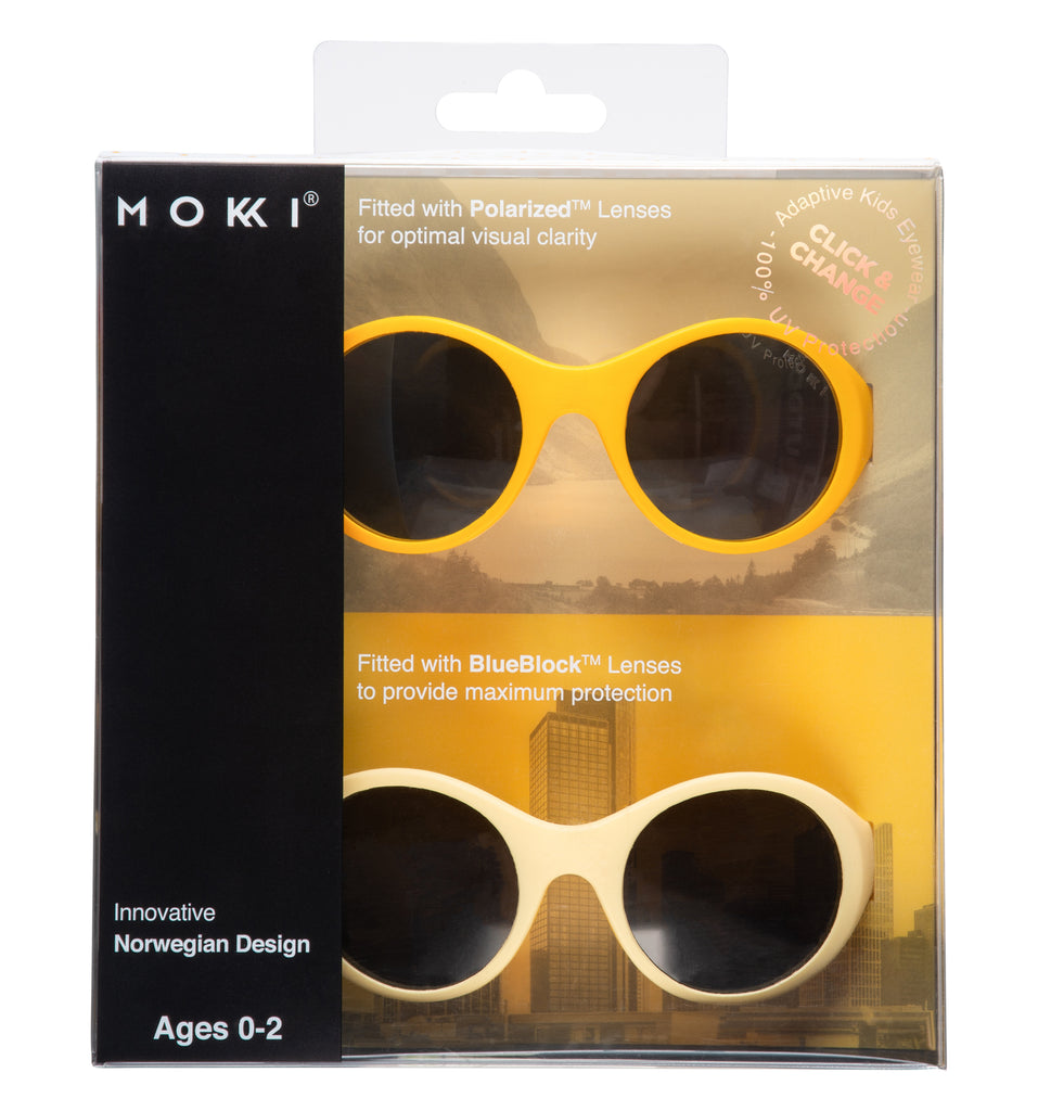 Mokki Click & Change solbrille barn gul - Snetind